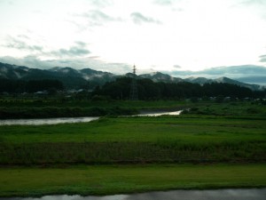 道の駅はなわから見た山の風景。2008-08-17 撮影