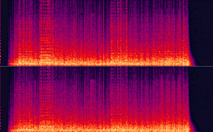 圧縮前の音声のスペクトラム画像