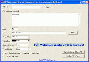 PDF Watermark Creator v1.00