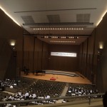 会場の名取市文化会館大ホール。撮影禁止でしたが、これを撮影したのは開会式よりも前ですので許して下さい。